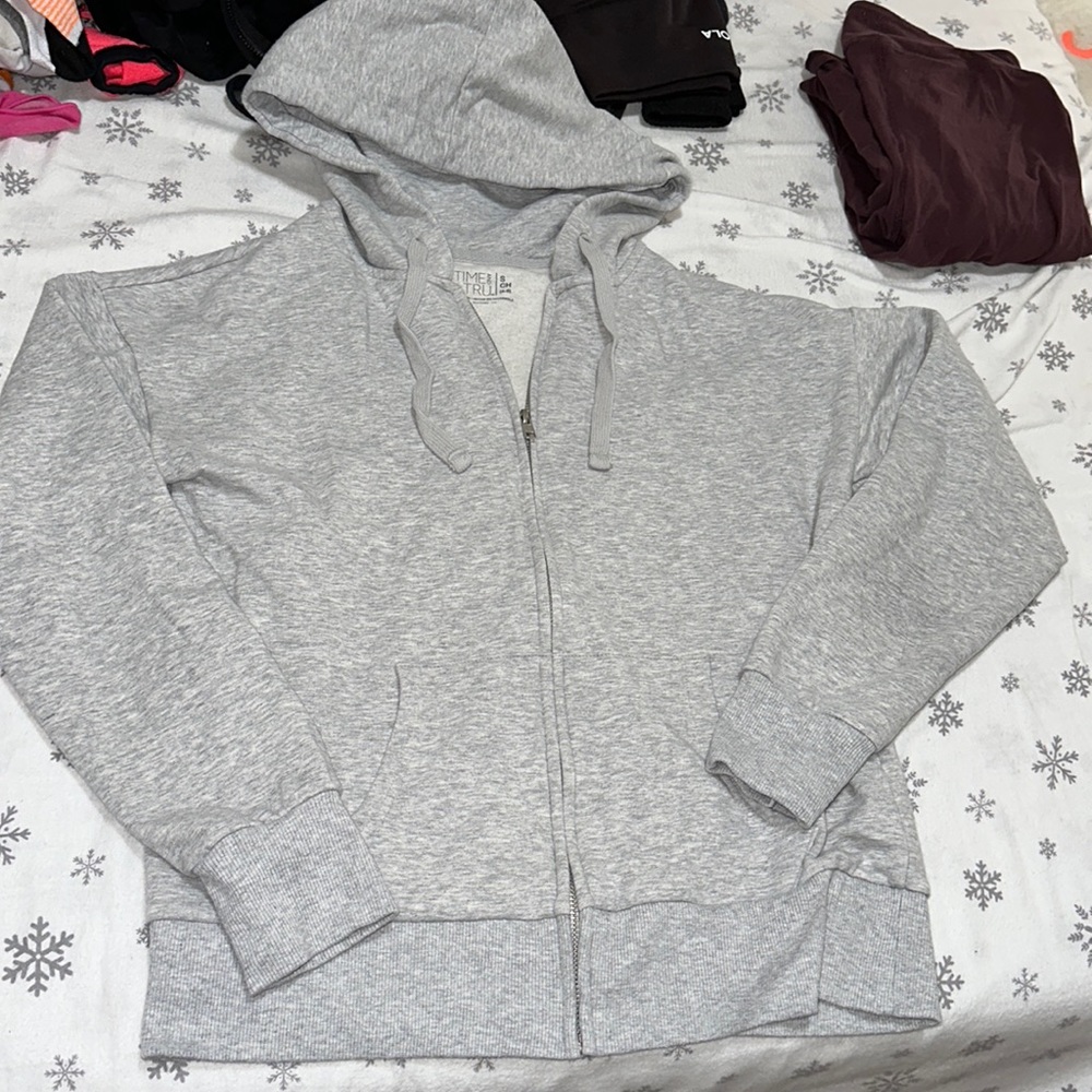 Grey Zip up hoodie